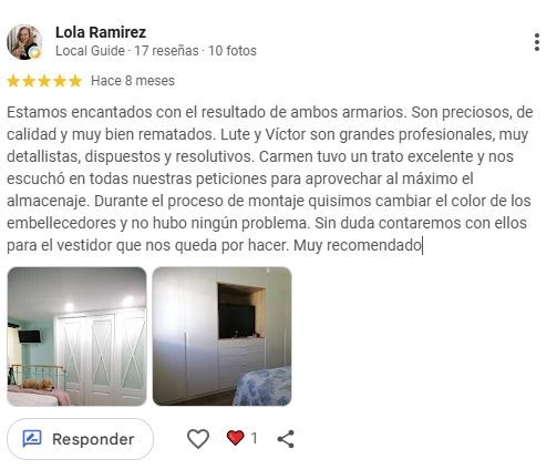 Reseña real de cliente para Oliver’s Closet