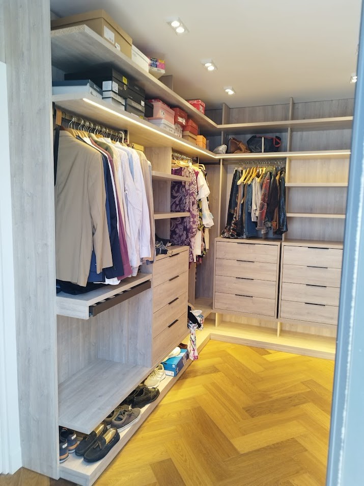 vestidores modernos abiertos