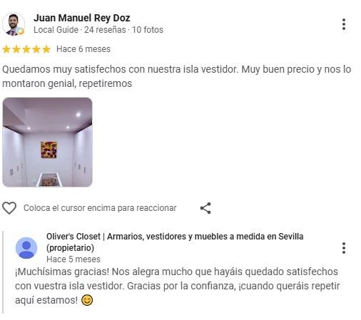 reseña real de Oliver's Closet para una isla vestidor